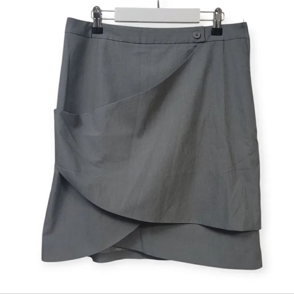 Chelsea & Theodore Gray Asymmetrical Layered Design Skirt, 6